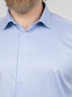 Chemise Max Chevrons Capel Grande Taille bleu ciel homme grande taille - Capelstore
