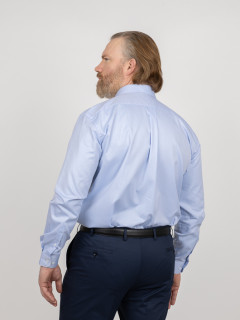 Chemise Max Chevrons Capel Grande Taille bleu ciel homme grande taille - Capelstore