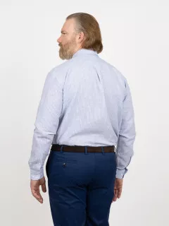 Chemise Rayee Ralph Capel Grande Taille bleu homme grande taille - Capelstore