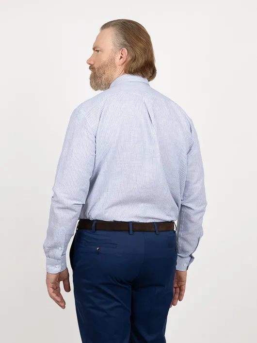 Chemise Rayee Ralph Capel Grande Taille bleu homme grande taille - Capelstore