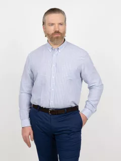 Chemise Rayee Ralph Capel Grande Taille bleu homme grande taille - Capelstore