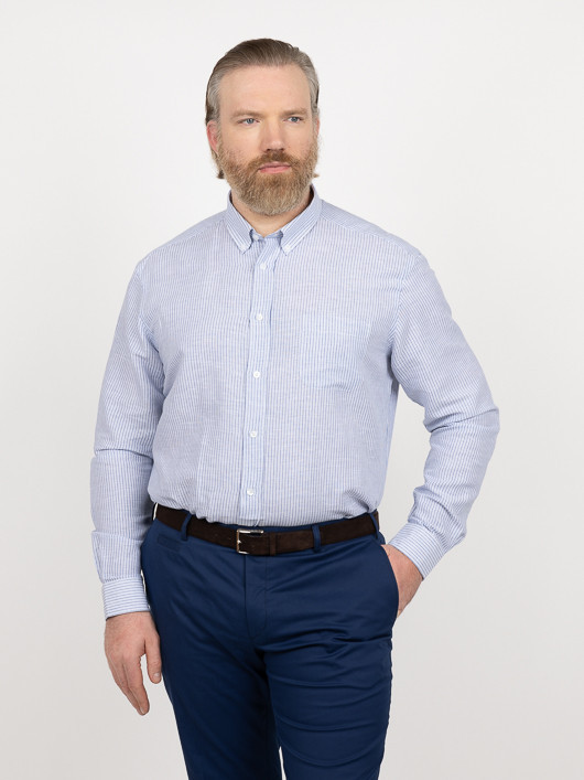 Chemise Rayee Ralph Capel Grande Taille bleu homme grande taille - Capelstore