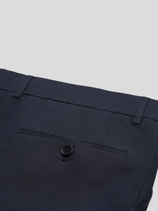 Pantalon En Lin Marine Capel Capel Grande Taille marine homme grande taille - Capelstore