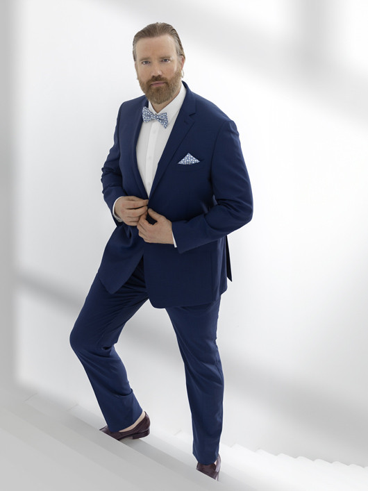 Costume Extens Faux Uni Capel Grande Taille homme grande taille