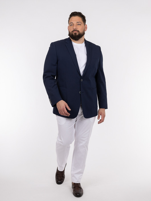 Veste Seersucker Marine Capel Grande Taille marine homme grande taille - Capelstore