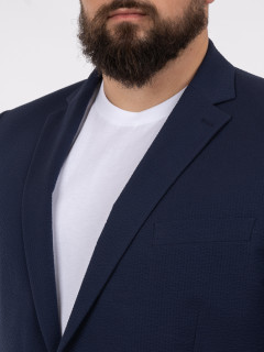 Veste Seersucker Marine Capel Grande Taille marine homme grande taille - Capelstore
