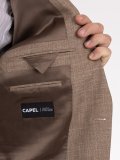 Veste Beige Collection PrivÃ©e Capel Grande Taille beige homme grande taille - Capelstore