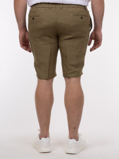 Bermuda En Lin Kaki Elast. Capel Grande Taille kaki homme grande taille - Capelstore