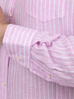 Chemise RayÃ©e Rose Paul & Shark Grande Taille rose homme grande taille - Capelstore