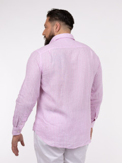 Chemise RayÃ©e Rose Paul & Shark Grande Taille rose homme grande taille - Capelstore