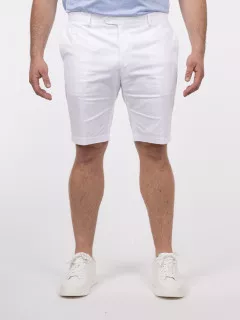 Bermuda Gaspard Blanc Capel Grande Taille  homme grande taille - Capelstore