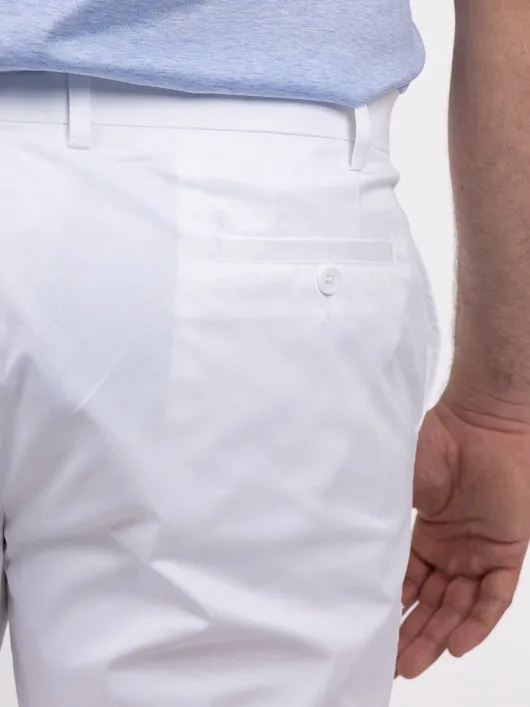 Bermuda Gaspard Blanc Capel Grande Taille  homme grande taille - Capelstore