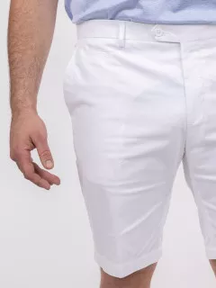 Bermuda Gaspard Blanc Capel Grande Taille  homme grande taille - Capelstore
