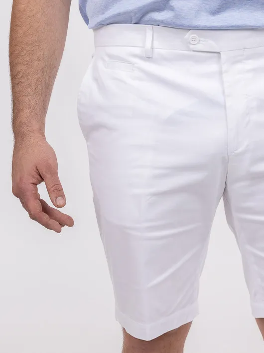 Bermuda Gaspard Blanc Capel Grande Taille  homme grande taille - Capelstore