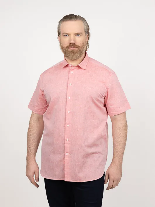 Chemisette Gatsby/leo Orange Capel Grande Taille rouge orange homme grande taille - Capelstore