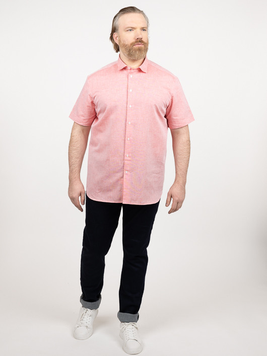 Chemisette Gatsby/leo Orange Capel Grande Taille rouge orange homme grande taille - Capelstore