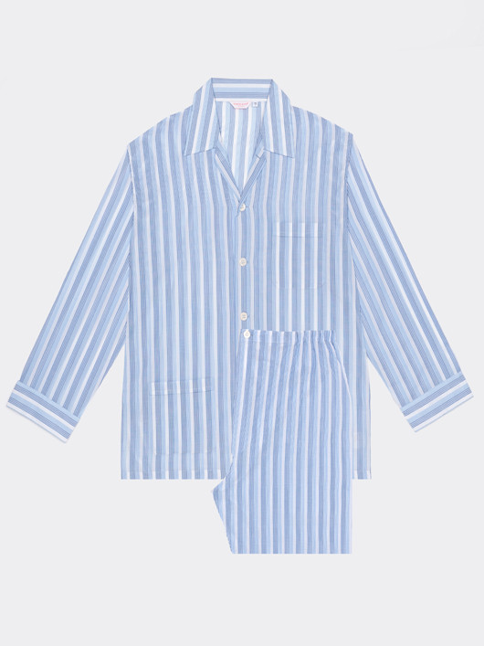 Pyjama Raye Derek Rose Grande Taille bleu homme grande taille - Capelstore