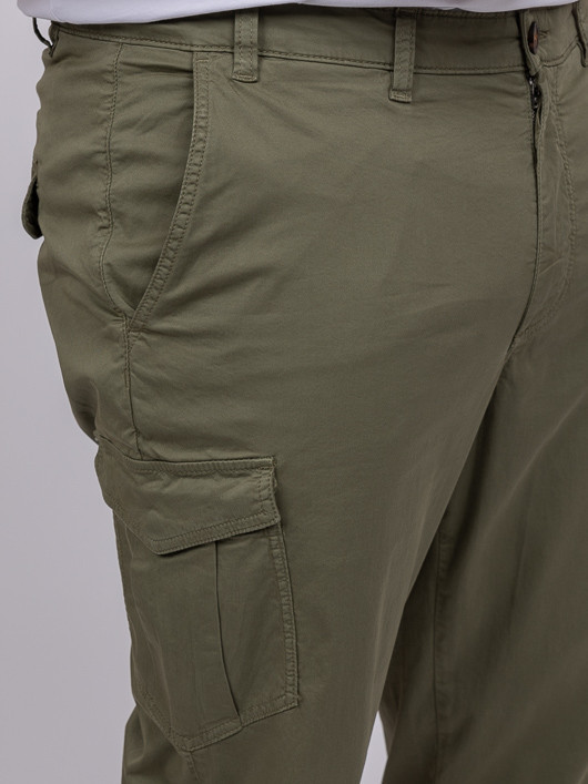 Chino Cargo Matt Kaki Capel Grande Taille kaki homme grande taille - Capelstore