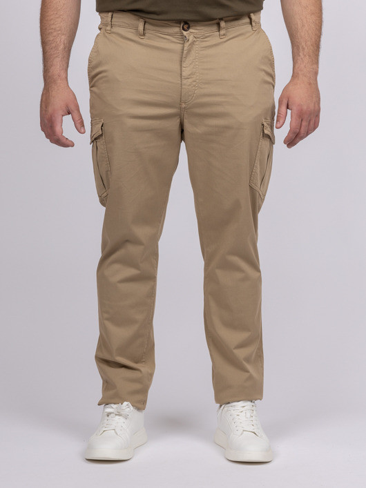 Chino Cargo Matt Beige Capel Grande Taille beige homme grande taille - Capelstore
