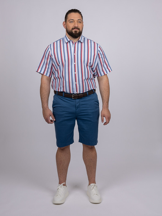 Bermuda Matt Bleu Capel Grande Taille bleu homme grande taille - Capelstore