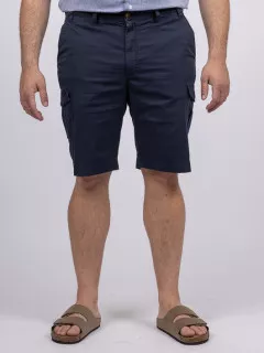 Bermuda Cargo Matt Marine Capel Grande Taille  homme grande taille - Capelstore