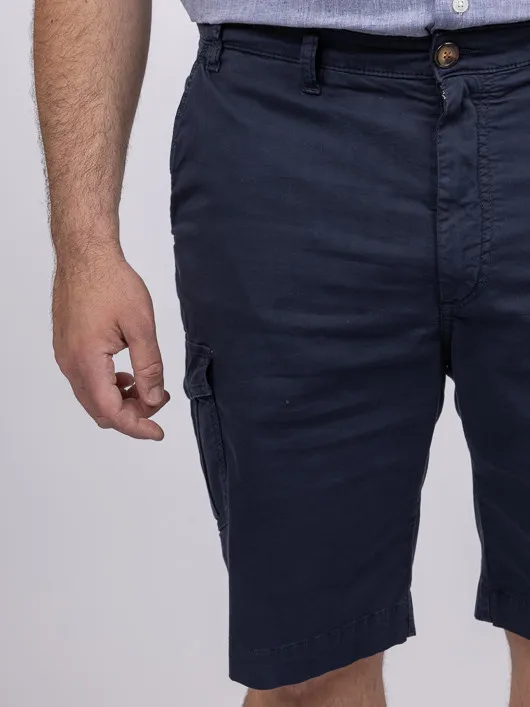 Bermuda Cargo Matt Marine Capel Grande Taille  homme grande taille - Capelstore