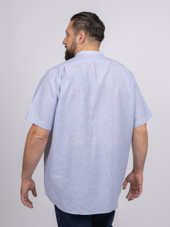 Chemisette Rayee Col Mao Kimi Capel Grande Taille bleu homme grande taille - Capelstore