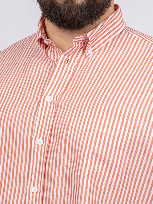 Chemisette Zack Rayee Capel Grande Taille homme grande taille - Capelstore