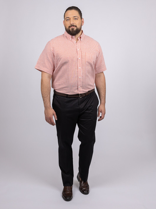 Chemisette Zack Rayee Capel Grande Taille homme grande taille - Capelstore