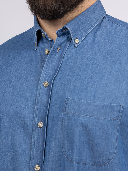 Chemisette Zack Indigo Capel Grande Taille homme grande taille - Capelstore