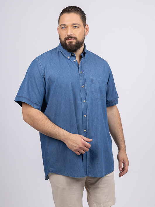 Chemisette Zack Indigo Capel Grande Taille  homme grande taille - Capelstore