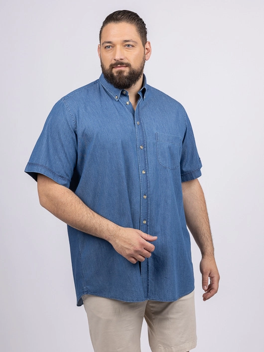Chemisette Zack Indigo Capel Grande Taille  homme grande taille - Capelstore