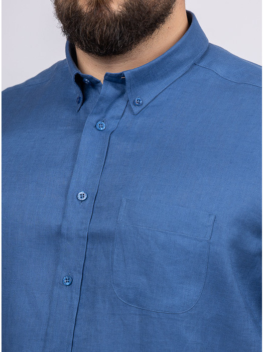 Chemise Mc Unie Lin Capel Grande Taille homme grande taille - Capelstore