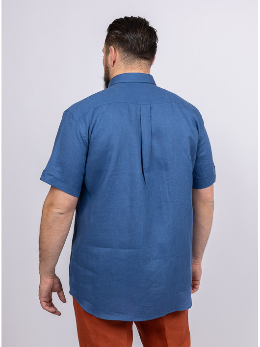 Chemise Mc Unie Lin Capel Grande Taille homme grande taille - Capelstore