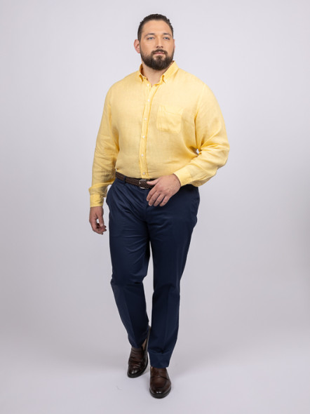 Chemise Ralph Lin Jaune Capel Grande Taille