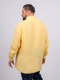 Chemise Ralph Lin Jaune Capel Grande Taille  homme grande taille - Capelstore