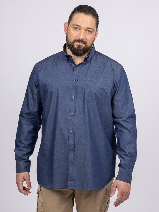 Chemise Ralph Indigo Capel Grande Taille  homme grande taille - Capelstore