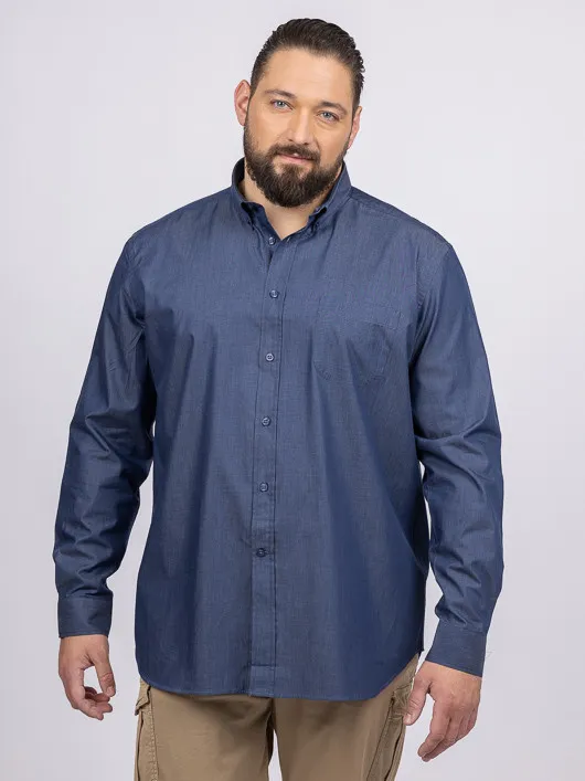 Chemise Ralph Indigo Capel Grande Taille  homme grande taille - Capelstore