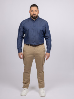 Chemise Ralph Indigo Capel Grande Taille  homme grande taille - Capelstore