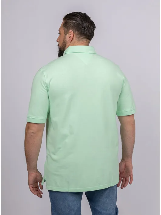 Polo Vert Menthe Tommy Hilfiger Grande Taille vert  menthe homme grande taille - Capelstore