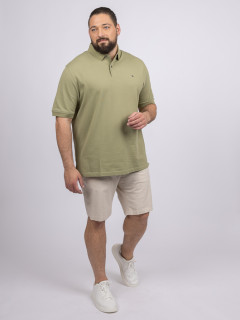 Polo Kaki Tommy Hilfiger Grande Taille kaki homme grande taille - Capelstore
