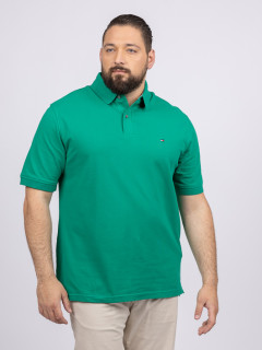 Polo Vert Tommy Hilfiger Grande Taille vert homme grande taille - Capelstore