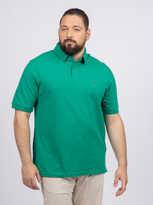 Polo Vert Tommy Hilfiger Grande Taille vert homme grande taille - Capelstore