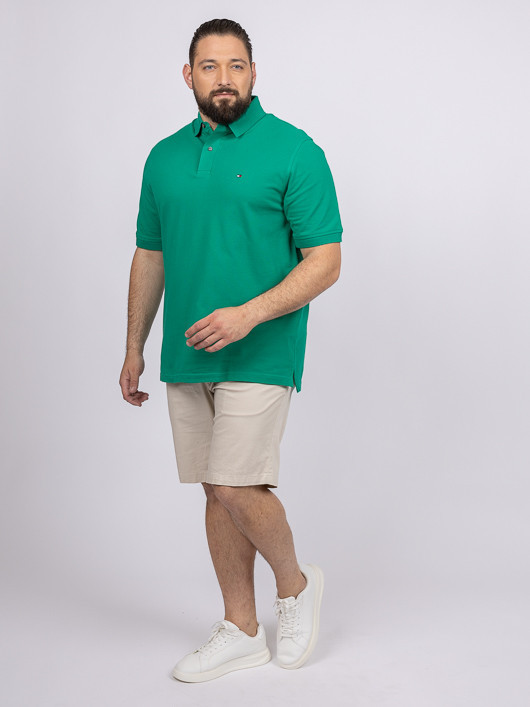 Polo Vert Tommy Hilfiger Grande Taille vert homme grande taille - Capelstore