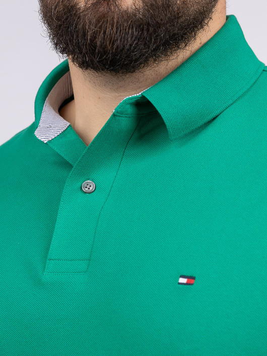 Polo Vert Tommy Hilfiger Grande Taille vert homme grande taille - Capelstore