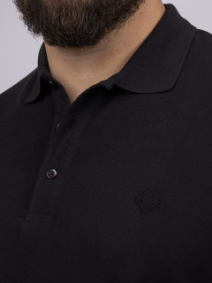 Polos Manches Courtes noir homme grande taille -