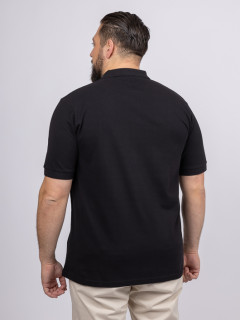 Polos Manches Courtes noir homme grande taille -