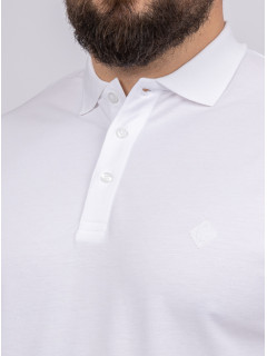 Polos Manches Courtes blanc homme grande taille -