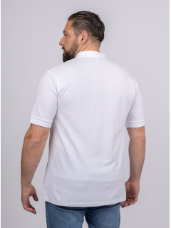 Polos Manches Courtes blanc homme grande taille -