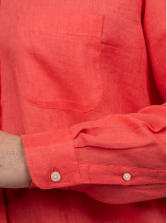 Chemise Ralph Lin Corail Capel Grande Taille corail homme grande taille - Capelstore